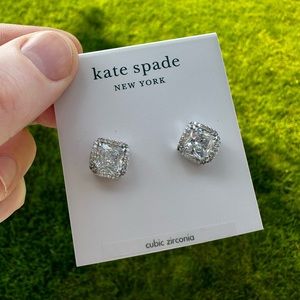 Kate Spade That Sparkle Princess Cut Large Studs